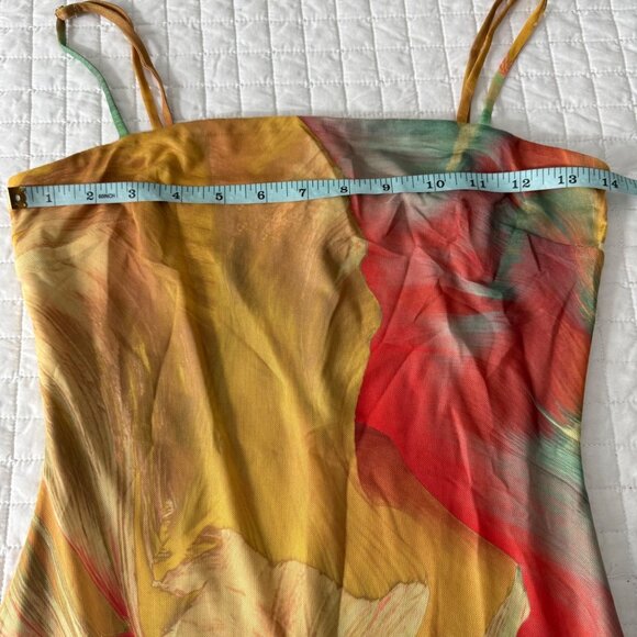 ACOA Abstract Print Maxi Dress XS Multicolor Sleeveless - Picture 7 of 9